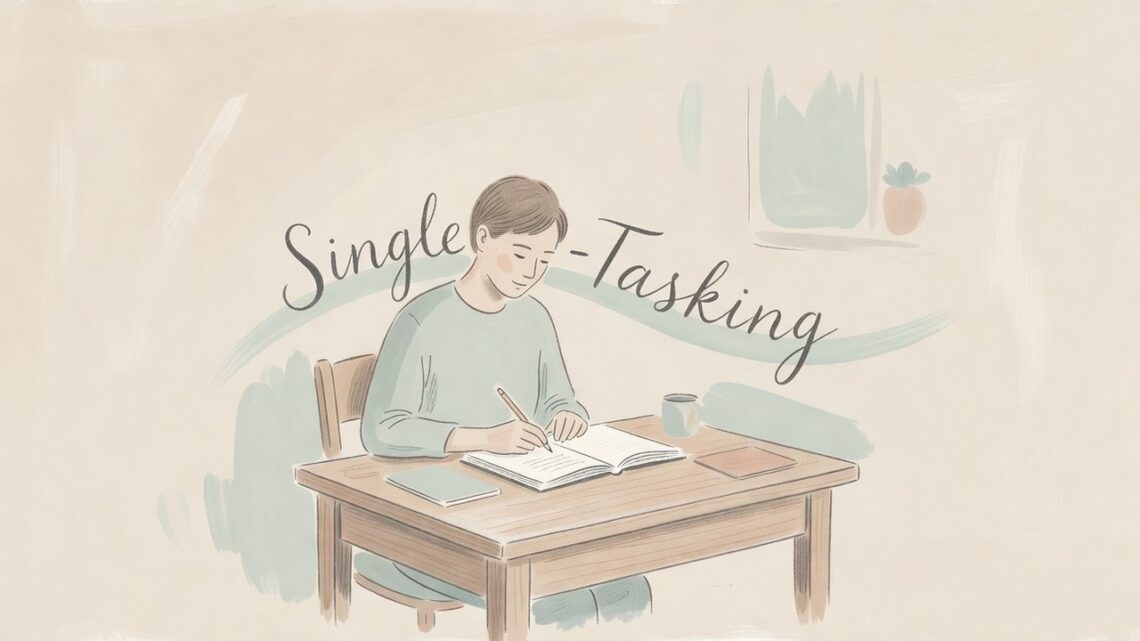 How Single-Tasking Gently Lowers Your Daily Stress
